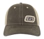 Frayed S Trucker Hat, BROWN, full image number 2