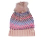 Slub Knit Pink Beanie, PINK, full image number 0