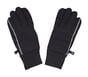 Quilted Nylon Touchscreen Winter Gloves - 1 Pack, BLACK, full image number 3