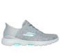 Skechers Slip-ins: GO GOLF WALK 5 - Slip-Ins, GRIS / AQUA, full image number 0