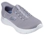 Skechers Slip-ins: GO WALK Flex - Zabby, GRAY / LIGHT BLUE, full image number 3
