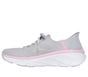 Skechers Slip-ins Relaxed Fit: D'Lux Walker 2.0 - Thrill Movement, GRAY / PINK, full image number 4