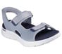 Skechers Slip-Ins: GO WALK Flex Sandal - Easy Entry, GRAY / NAVY, full image number 4