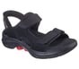 Skechers Slip-ins: GO WALK 7 Sandal - Ken, BLACK / RED, full image number 3