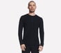 GO KNIT Waffle Henley, BLACK, full image number 0