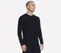 GO KNIT Waffle Henley, BLACK, full image number 2