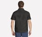 The GO WALK Air Printed Short Sleeve Shirt, NOIR / OLIVE, full image number 1