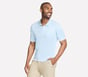 Skechers Off Duty Polo, NATURAL / LIGHT BLUE, full image number 2