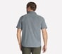 The GO WALK Air Short Sleeve Shirt, NOIR / GRIS ANTHRACITE, full image number 1