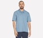 Skechers Off Duty Linear Polo, BLEU MARINE / MULTI, full image number 0