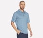 Skechers Off Duty Linear Polo, BLEU MARINE / MULTI, full image number 2