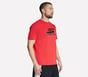 Performance Logo Tee, ROOD / BRUIN, full image number 2