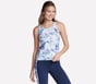 GO WALK Seascape Floral Tank, VIOLETT / TÜRKIS, full image number 0