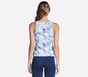 GO WALK Seascape Floral Tank, PURPLE / TURQUOISE, full image number 1