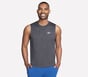 GO DRI Charge Muscle Tank, ZWART / HOUTSKOOL, full image number 0