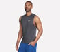 GO DRI Charge Muscle Tank, ZWART / HOUTSKOOL, full image number 2