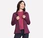 GO SNUGGLE Jacket, BOURGONDIë / ROZE, full image number 0