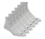 6 Pack Core Quarter Large Socks, GRIGIO, full image number 0