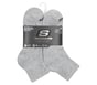 6 Pack Core Quarter Large Socks, GRIGIO, full image number 1