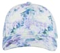 Seascape Floral Hat, PURPLE / TURQUOISE, full image number 2