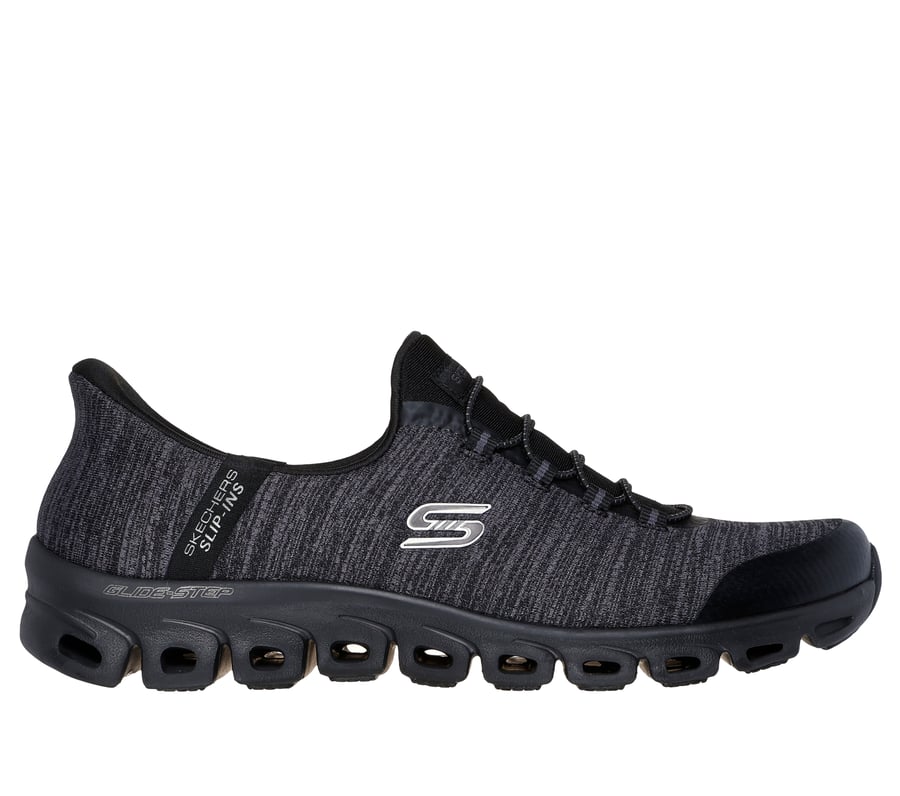 スケッチャーズ スリップインズ：グライドステップ - ピーク, ブラック/グレー, fullimage number 0
