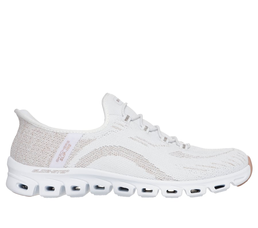Skechers Slip-ins: Glide-Step - Copper Bloom, WHITE / ROSE GOLD, fullimage number 0