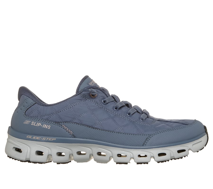 Skechers Slip-ins Work Slip-Resistant: Glide-Step - Cozy Fit Zhova, SLATE, fullimage number 0