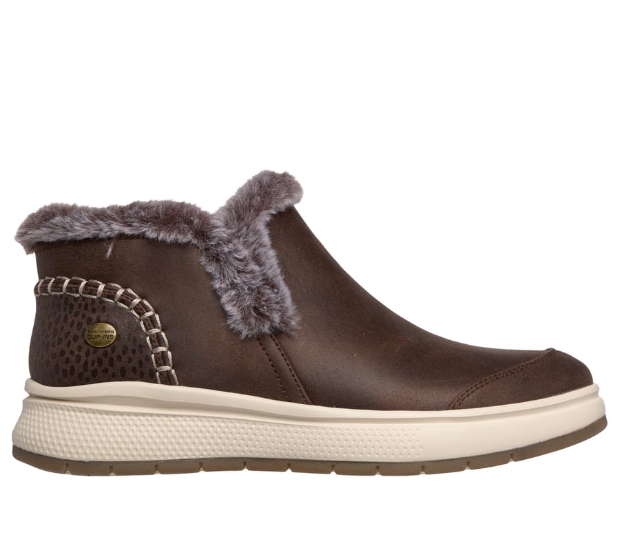 Skechers Slip-ins: BOBS Skip Cute Wave - Bliss Booties, CHOCOLAT, fullimage number 0