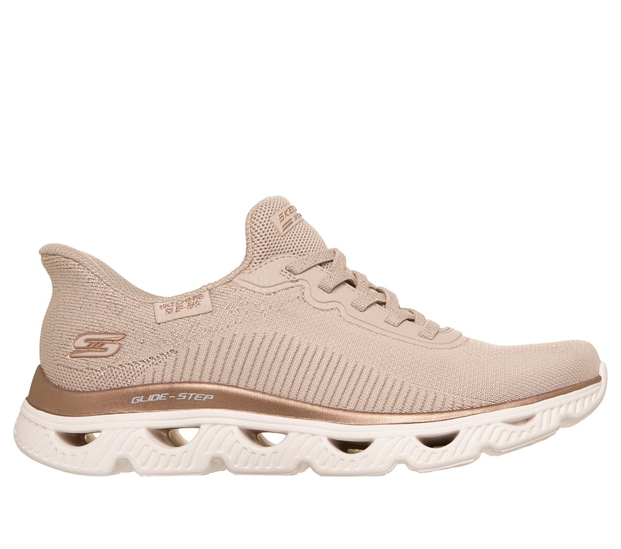 Skechers Slip-ins: BOBS Sport Arc Waves - Urban Sparkle, NATURAL / GOLD, fullimage number 0
