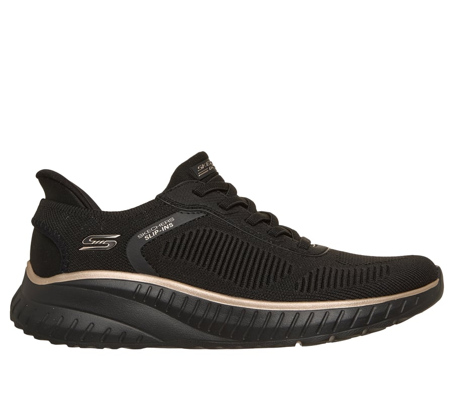 Skechers Slip-ins: BOBS Sport Squad Chaos, BLACK / ROSE GOLD, fullimage number 0