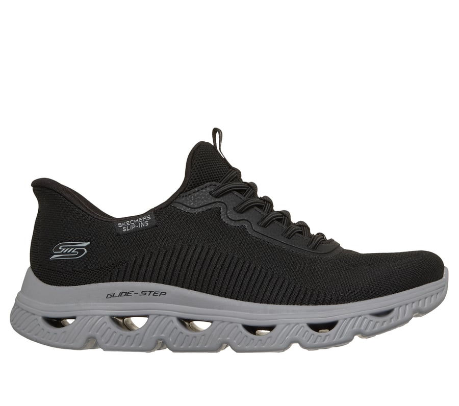 Skechers Slip-ins: BOBS Sport Arc Waves, BLACK / GRAY, fullimage number 0