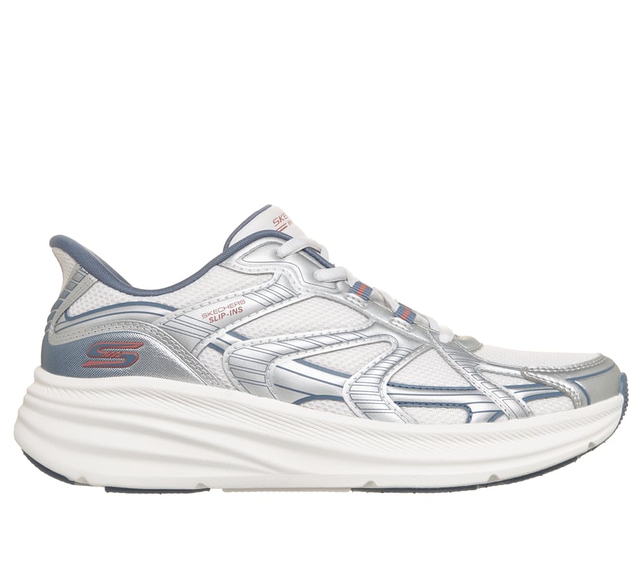 Skechers Slip-ins: BOBS Skillz - Kick It, BRANCO / PRATEADO, fullimage number 0