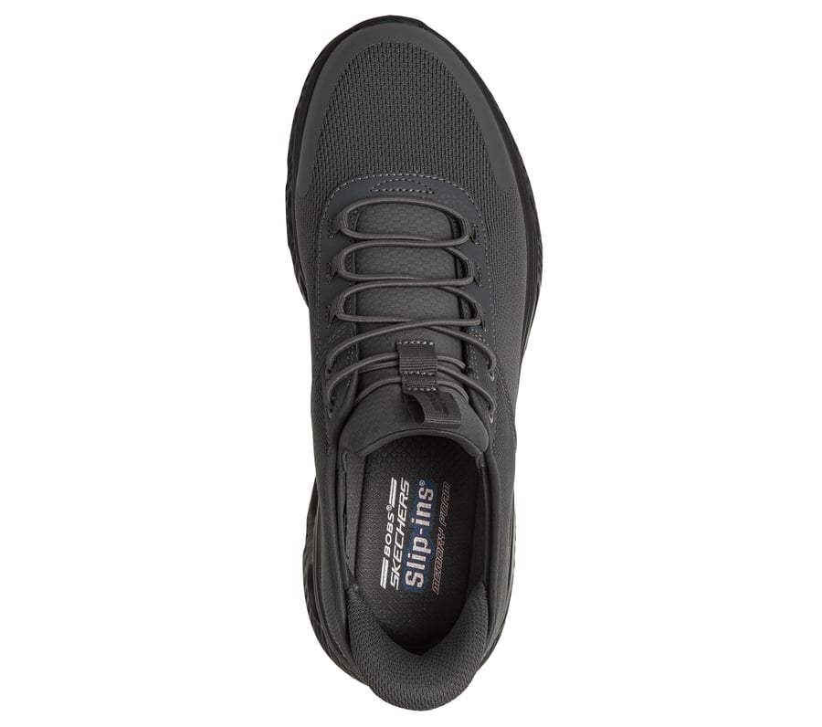 BOBS SKECHERS MENS ARCH WAVES SLICK TURNS CHARCOAL SLIP INS GLIDE-STEP SZ 12 NIB Men main image 2