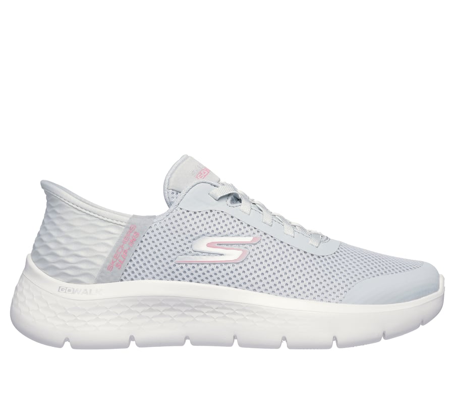 Skechers Slip-ins: GO WALK Flex - Grand Entry, GRIJS / ROZE, fullimage number 0