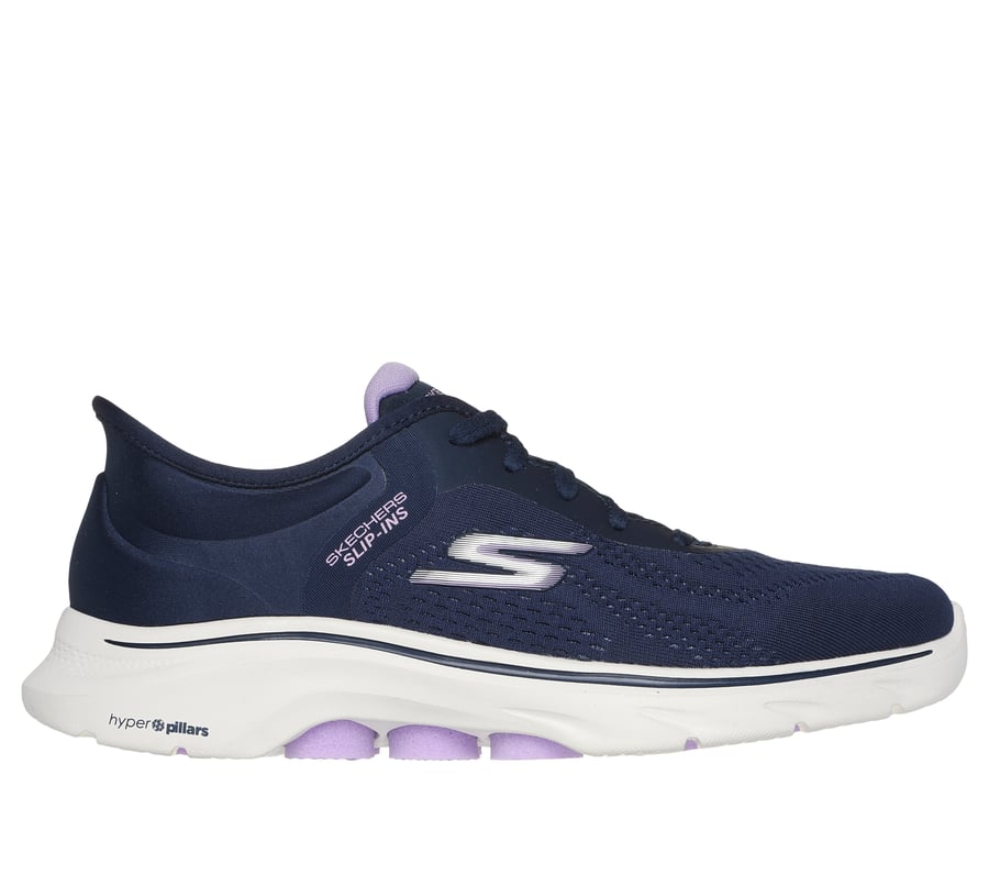 Skechers Slip-ins: GO WALK 7 - Valin, NAVY / LAVENDER, fullimage number 0