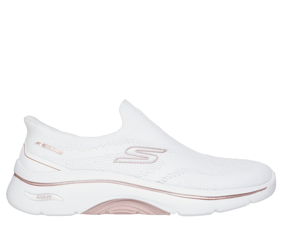 Skechers Slip-Ins: GO WALK Arch Fit 2.0 - Tatum, WHITE / ROSE GOLD, fullimage number 0