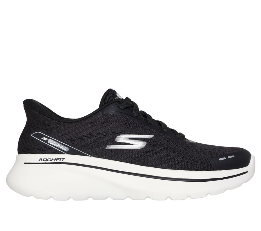 Skechers Slip-ins Relaxed Fit: GO WALK Arch Fit N-Joy, BLACK / WHITE, fullimage number 0