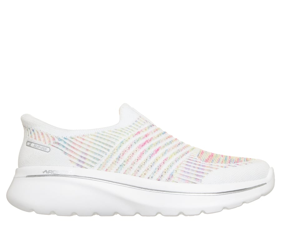 Skechers Slip-ins Relaxed Fit: GO WALK Arch Fit N-Joy - Valerie, WHITE / MULTI, fullimage number 0