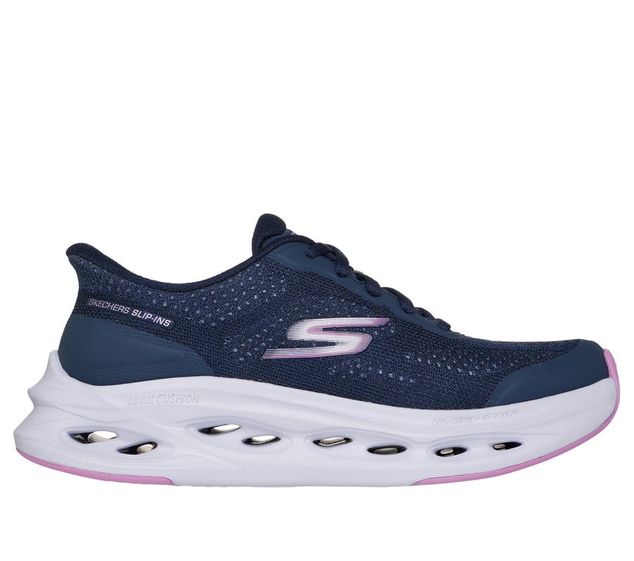 Skechers Slip-ins: Max Cushioning Glide-Step - Hartford, NAVY / PURPLE, fullimage number 0