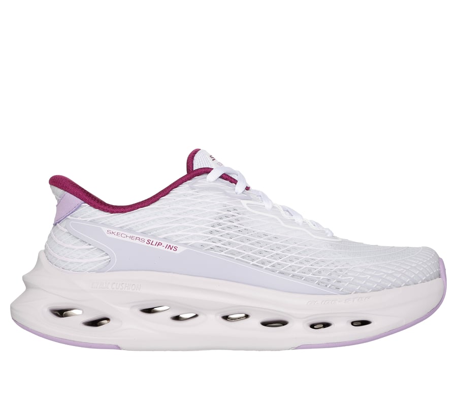 Skechers Slip-ins: Max Cushioning Glide-Step - Sapphire, BLANC / LAVANDE, fullimage number 0