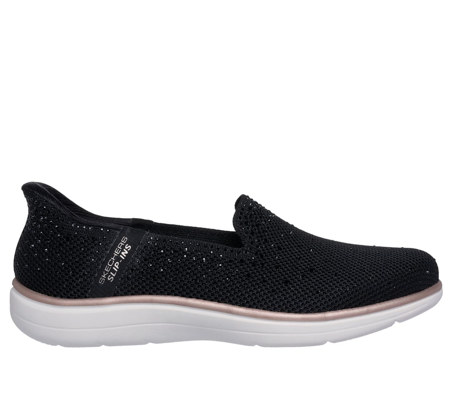 Skechers Slip-ins: On-The-GO Flex Radiant - Dazzled, BLACK / ROSE GOLD, fullimage number 0