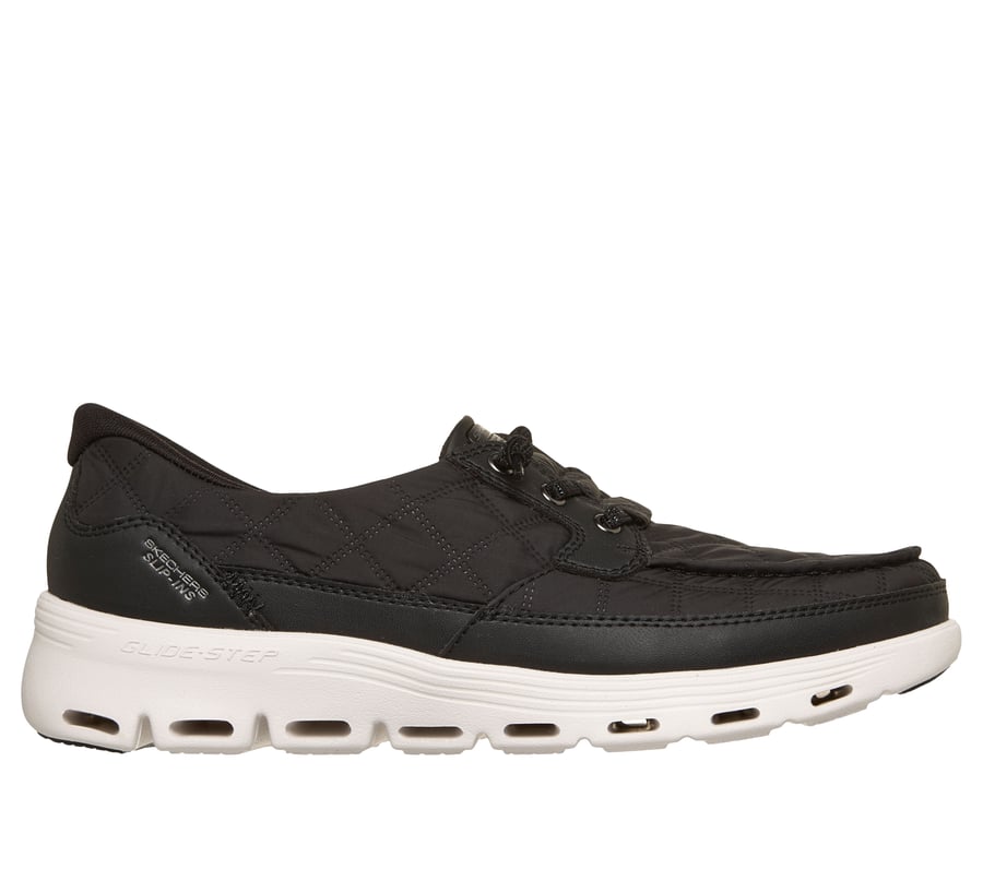 Skechers Slip-ins: Glide-Step Serene - Cozy Fit Newport, BLACK / WHITE, fullimage number 0
