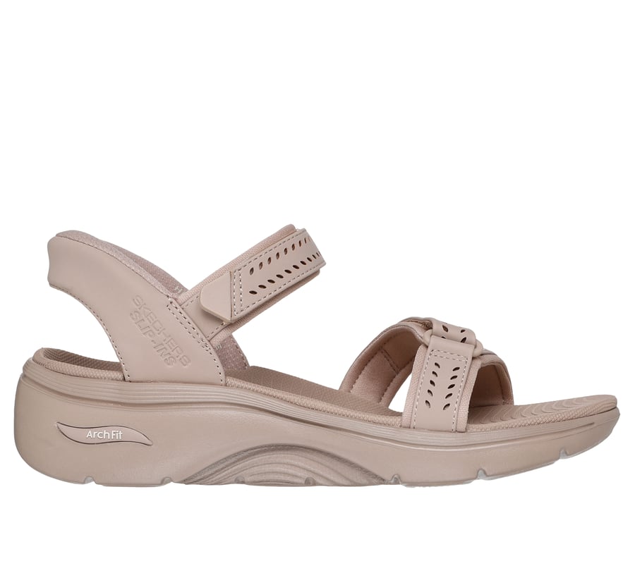 Skechers Slip-ins: GO WALK Arch Fit 2.0 Sandal - Candace, TAUPE, fullimage number 0