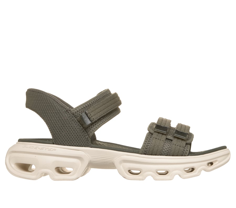 Skechers Slip-ins: GO WALK Glide-Step Bliss Sandal - Becca, OLIVE, fullimage number 0