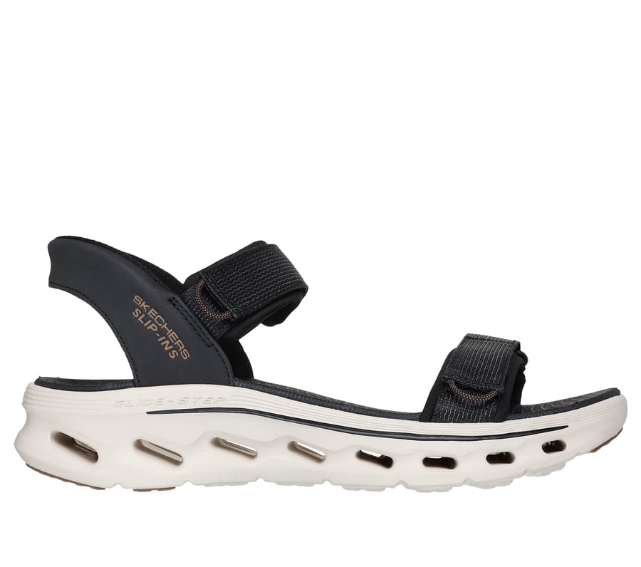 Skechers Slip-ins: GO WALK Glide-Step 2.0 Sandal - Charlie, BLACK, fullimage number 0