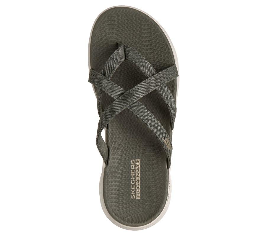 Skechers Olive Green Sandals s-l400.jpg main image 3