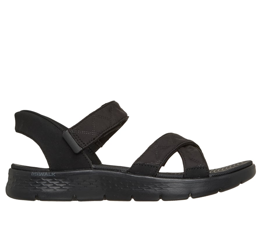 Skechers Slip-ins: GO WALK Flex Sandal - Cozy Fit Kaia, BLACK, fullimage number 0