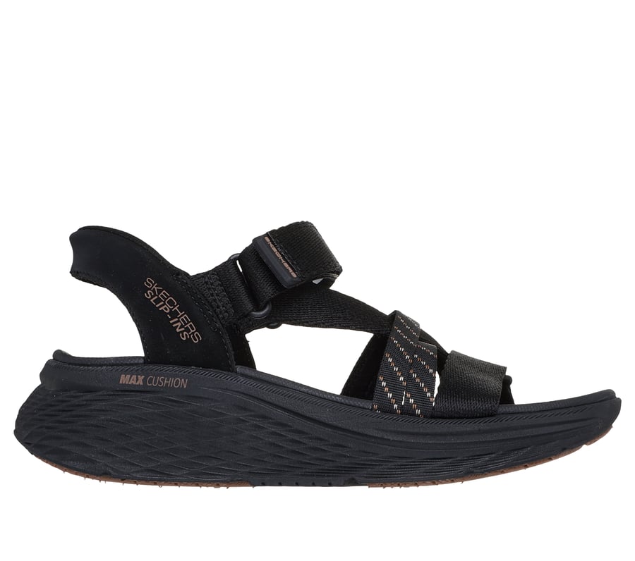 Skechers Slip-ins: Max Cushioning Elite 2.0 Sandal - Emery, BLACK, fullimage number 0