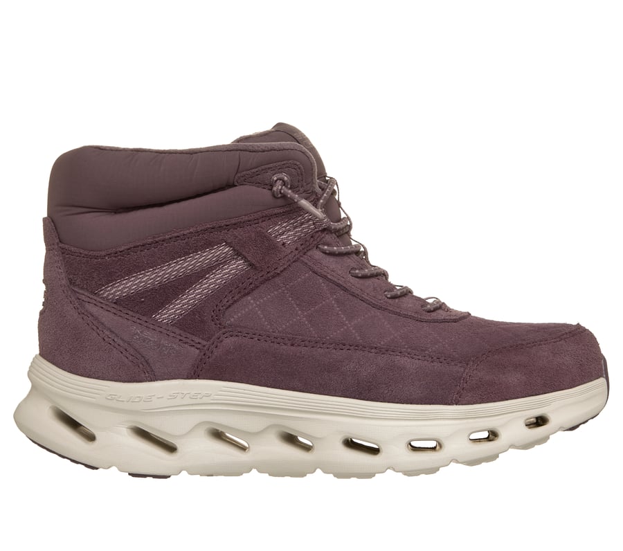Skechers Slip-ins Waterproof: GO WALK Glide-Step 2.0 Boot - Cozy Fit Ascension, PLUM, fullimage number 0