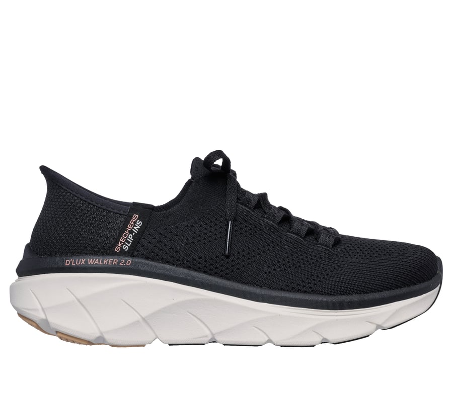 Skechers Slip-ins Relaxed Fit: D'Lux Walker 2.0 - Thrill Movement, BLACK / TAN, fullimage number 0